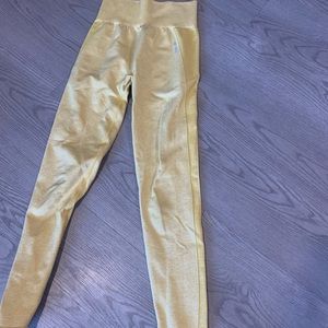 Gymshark Flex High Waisted Leggings - Yellow Marl - Size S